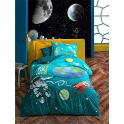 Madi Σετ Παιδικό Πάπλωμα Μονό Βαμβακερό 170x240 Space Blue