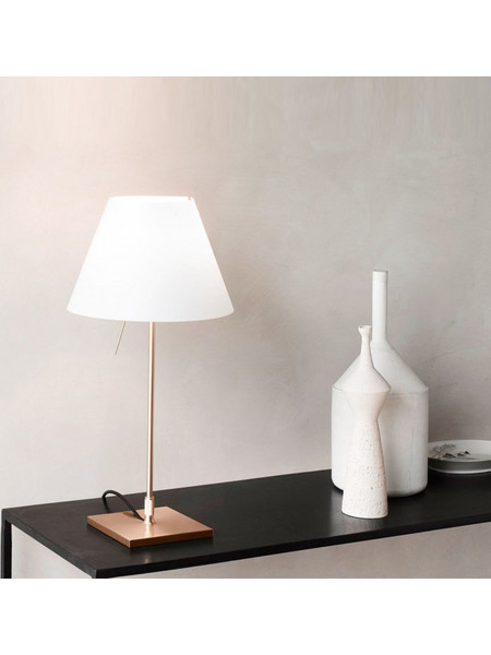 LUCEPLAN Luceplan Costanzina Brass Επιτραπέζια Φωτιστικά Σαλονιού Κλασσικά - Με καπέλο - Χρυσά (1D13=NP00030+9D1331437702)