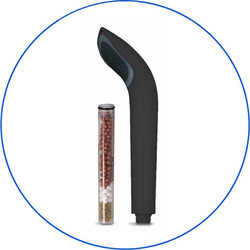 Aqua Filter FHSH-8-CB Τηλέφωνο με Φίλτρο Ντούζ Μαύρο