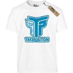 Takeposition Logo Παιδικό T-Shirt Κοντομάνικο Λευκό 806-0033-19-01