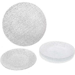 Cryspo Trio Πιάτα Γλυκού Γυάλινα Cotton Clear 7τμχ