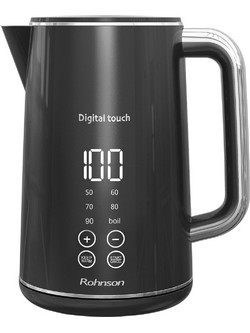 Rohnson R-7600 Ανοξείδωτος Βραστήρας 1.7lt 2200W με Ρύθμιση Θερμοκρασίας