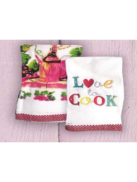 Σετ Ποτηρόπανα Love To Cook Rythmos
