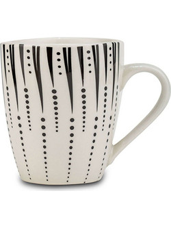 Κούπα Iris 10-099-316 350ml White-Black Nava Πορσελάνη