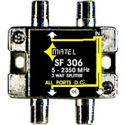 Διακλαδωτής (spliter) εσωτερικής χρήσης SF306 με υψηλό εύρος συχνοτήτων για χρήση σε δορυφορικές εγκαταστάσεις - MT-01-106-0262