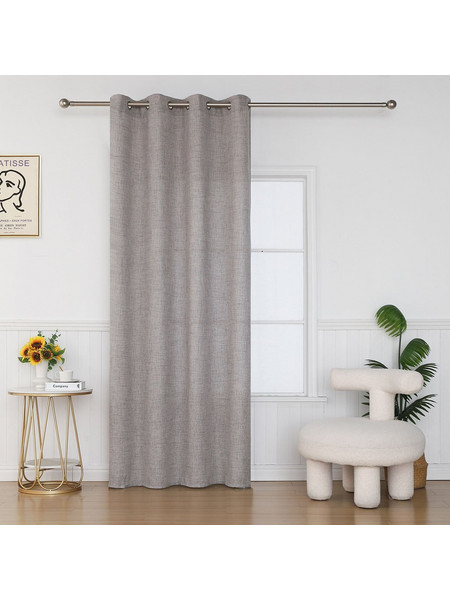 Βιοκαρπέτ Κουρτίνα με Τρουκς 140x285 Flavia 10 Grey