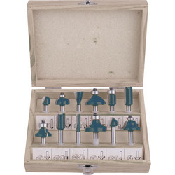 BORMANN Pro BHT1615 Σετ Φρέζες Ρούτερ 12τεμ,6mm