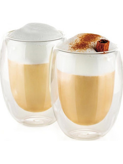 Luigi Ferrero Coffeina FR-8063 Σετ Φλιτζάνια Cappuccino Γυάλινα 350ml 2τμχ