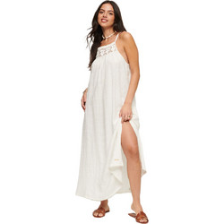 Superdry Midi Καλοκαιρινό Καθημερινό Φόρεμα Μπεζ W8011411A-39E