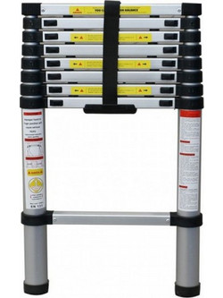 Magnem Τηλεσκοπική Σκάλα Αλουμινίου 12 Σκαλοπάτια PS1328
