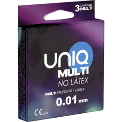 Uniq Multi Προφυλακτικά Λεπτά Χωρίς Λάτεξ με Λιπαντικό 3τμχ