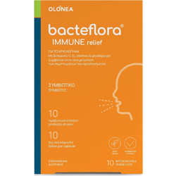Olonea Bacteflora Immune Relief Προβιοτικά & Πρεβιοτικά 10 Κάψουλες