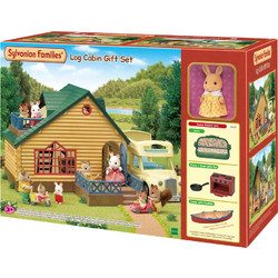 Sylvanian Families Log Cabin Gift Set Green Roof