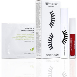 Seventeen Fiber Extense Mascara + Mini Matlishious 10 + Radiance Express Sachet Mask