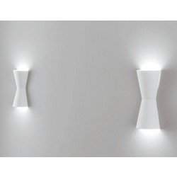 Φωτιστικό Τοίχου - Απλίκα I-Clepsydra-L-AP E14 38x18x9cm White Intec