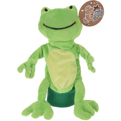 Hand puppet για κουκλοθέατρο βάτραχος σε πράσινο χρώμα 28x19x6.5cm