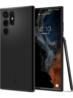 Spigen Thin Fit Back Cover Black (Galaxy S22 Ultra)