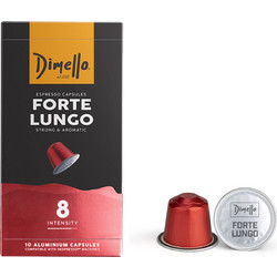 Dimello Κάψουλες Espresso Forte Lungo Συμβατές με Μηχανή Nespresso 10τμχ
