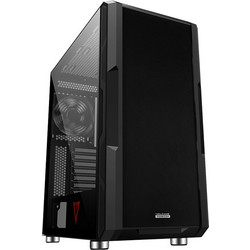 Modecom Volcano Amirani Black Gaming Midi Tower Κουτί Υπολογιστή με Πλαϊνό Παράθυρο