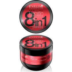 Eveline Keratin Color + Repair Μάσκα Μαλλιών 500ml