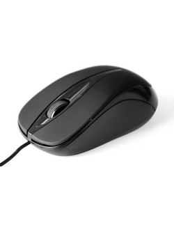 Media-Tech Plano Ενσύρματο Ποντίκι Black