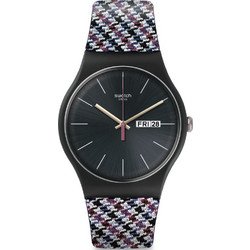 Swatch Ανδρικό Ρολόι με Πολύχρωμο Καουτσούκ Λουράκι SUOB725
