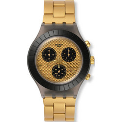 Swatch Desert Sands Γυναικείο Ρολόι Χρονογράφος με Χρυσό Μεταλλικό Μπρασελέ SVCM4010AG
