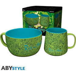 Gb Eye Rick & Morty Pattern Breakfast Set