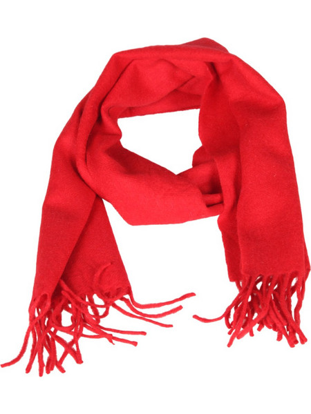 Κασκόλ unisex 100% μαλλί 30εκ. πλάτος 1.80μ. μήκος κόκκινο
