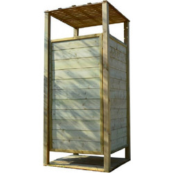 SHOWOOD Ξύλινη Καμπίνα Αλλαξιέρα Παραλίας 226 x 100 x 100cm