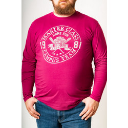 T-SHIRT M/M REDFIELD ΣΤΑΜΠΩΤΟ. - ΒΙΟΛΕΤΙ