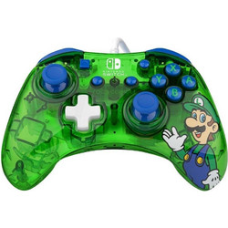 PDP Rock Candy Luigi Wired Controller PC & Switch Green Blue
