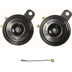 Σετ Κόρνες 12V Δύο Τόνων JK272000-6910 Denso Μαύρες