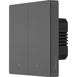 SONOFF smart διακόπτης M5-2C-86 διπλός WiFi σε γκρι χρώμα με λειτουργία χρονοδιακόπτη για απομακρυσμένο έλεγχο φωτισμού - M5-2C-86