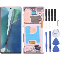 For Samsung Galaxy Note20 SM-N980 6.67 inch OLED LCD Screen Digitizer Full Assembly with Frame(Pink) (OEM)
