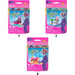 MEGA BLOKS - BARBIE COLOR REVEAL 3 ΣΧΕΔΙΑ (HHP85)