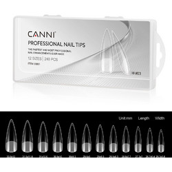 Canni Half Matt 03 Stiletto Tips Νυχιών 240τμχ