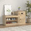 vidaXL Παπουτσοθήκη Σκαμπό Ξύλινη Sonoma Μ100xΠ42xΥ60cm 816419
