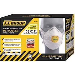 Μάσκα Σωματιδίων Κυπελλοειδής V-230 SLV FFP3 5 τεμ. με Βαλβίδα FF GROUP