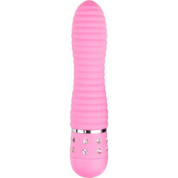 EasyToys Love Diamond Ribbed Δονητής Bullet 11.4cm Ροζ