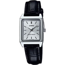 Casio Γυναικείο Ρολόι με Μαύρο Δερμάτινο Λουράκι LTP-V007L-7E1