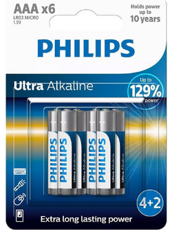 Philips Ultra Alkaline AAA 6τμχ