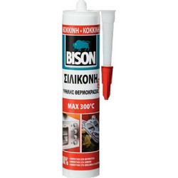 Bison Φλαντζόκολλα Υψηλής Θερμοκρασίας Κόκκινη 280ml 66918