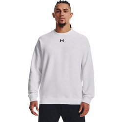 Under Armour Rival Fleece Crew Ανδρικό Αθλητικό Φούτερ Λευκό 1379755-100