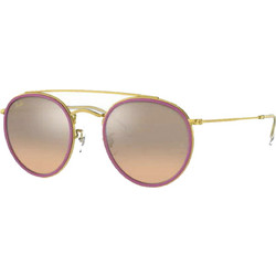 Ray-Ban RB3647N 9237/3E Γυαλιά Ηλίου Στρογγυλά Μεταλλικά Χρυσά με Ροζ Degradee Φακό