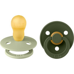 Bibs Colour Πιπίλες Καουτσούκ 18m+ Sage Hunter Green 2τμχ