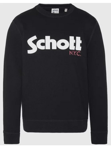 Ανδρικό Φούτερ Schott SW Crew Black Μαύρο