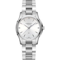 Hamilton Jazzmaster Γυναικείο Ρολόι Αυτόματο με Ασημί Μεταλλικό Μπρασελέ H32315111