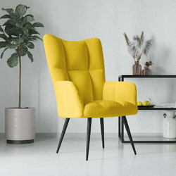 vidaXL Πολυθρόνα Relax Κίτρινη 328080