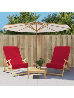 vidaXL Πετσέτα Θαλάσσης Μπορντό 60x135cm 362675 2τμχ